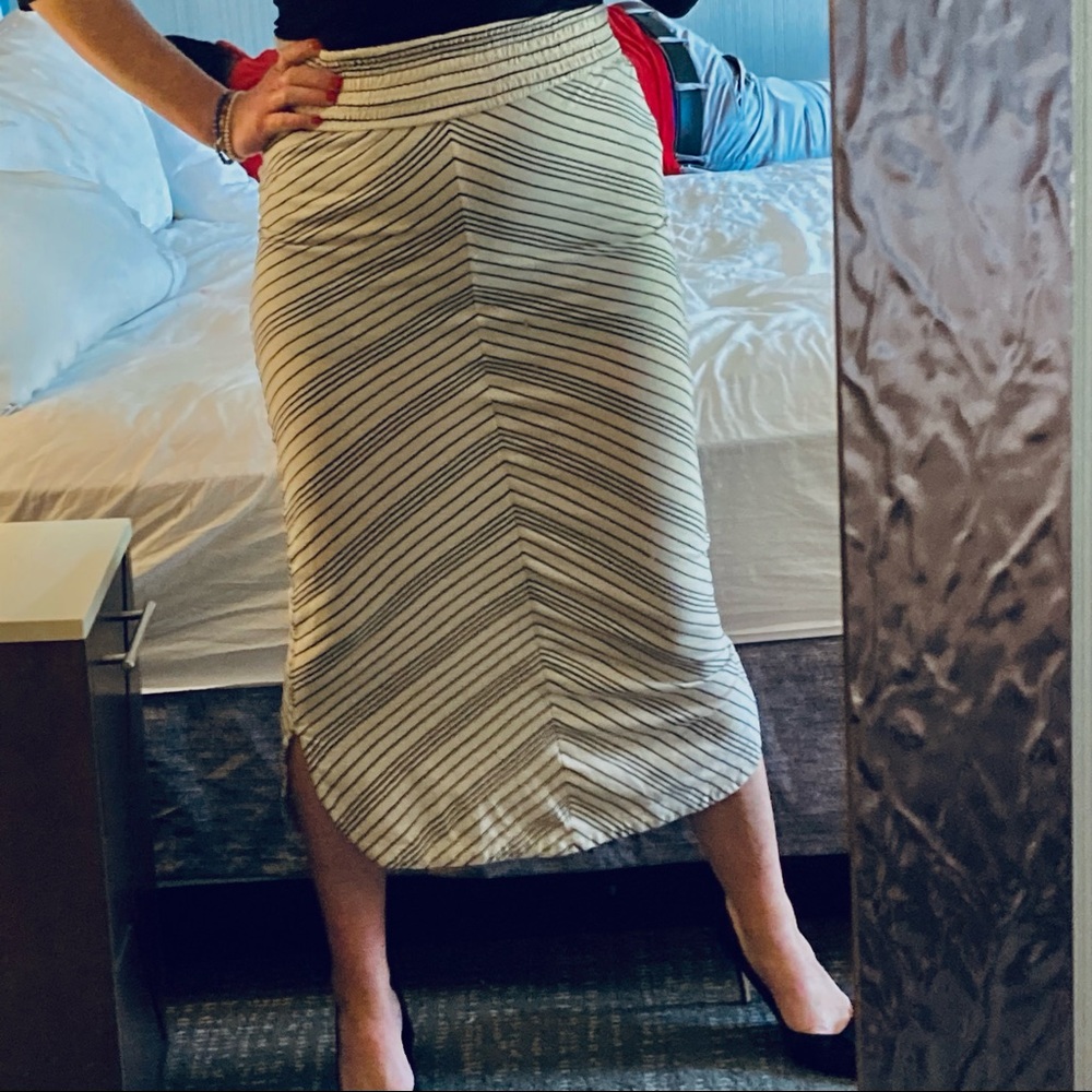 Maxi skirt/ midi dress with smocking at waist/top